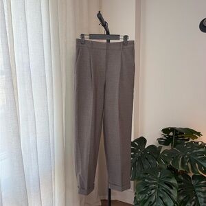 Aritzia Wilfred Dashwood Pleated Tapered Cuffed Trousers - Size 8